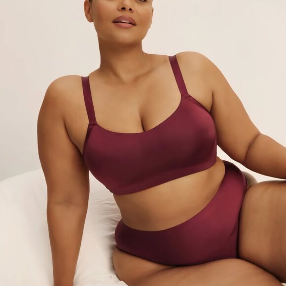 NWT KNIX The One&Only Scoop Bra Dark Cherry XXL+ - Picture 2 of 7